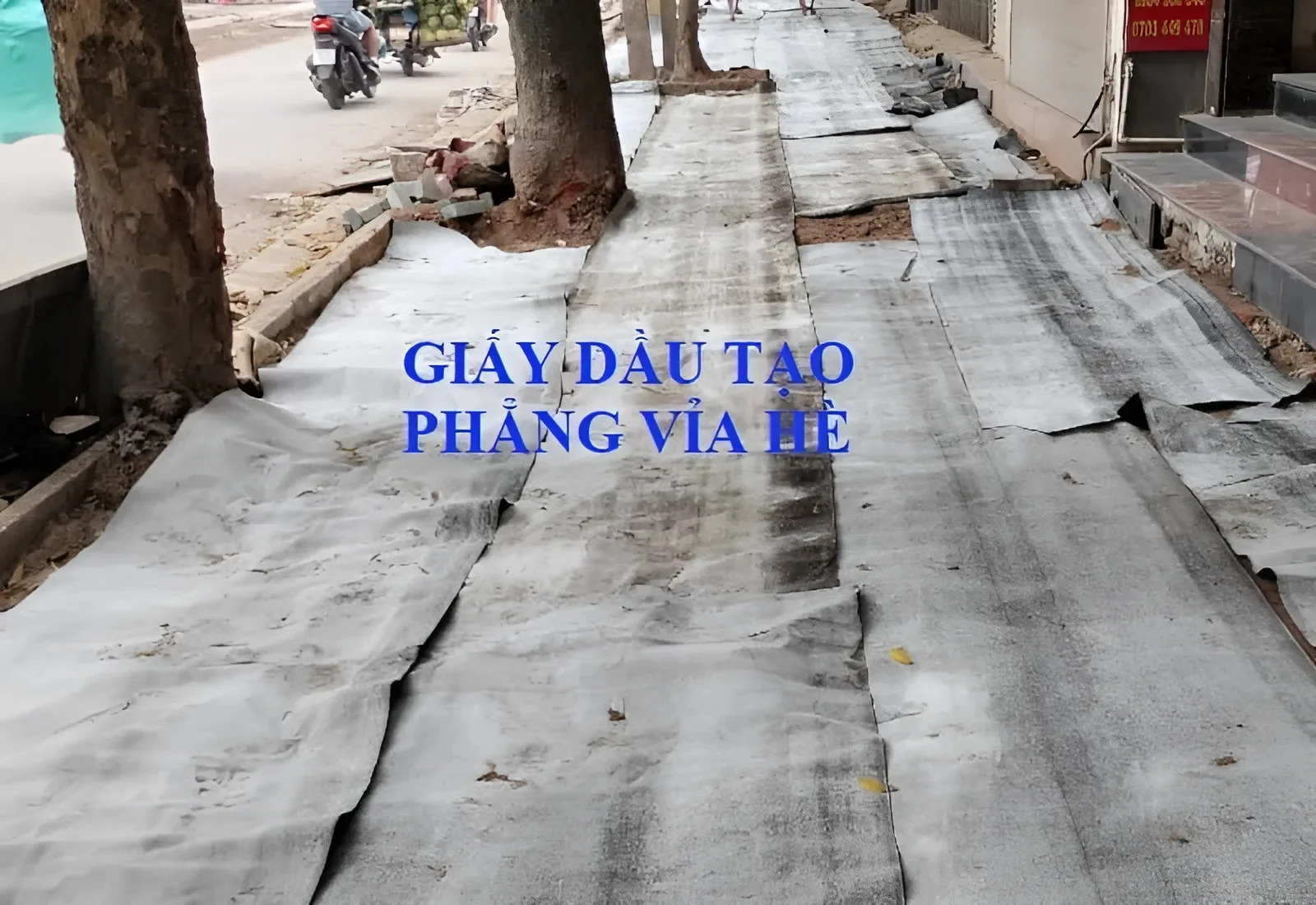 Giấy dầu lót đường bê tông xi măng